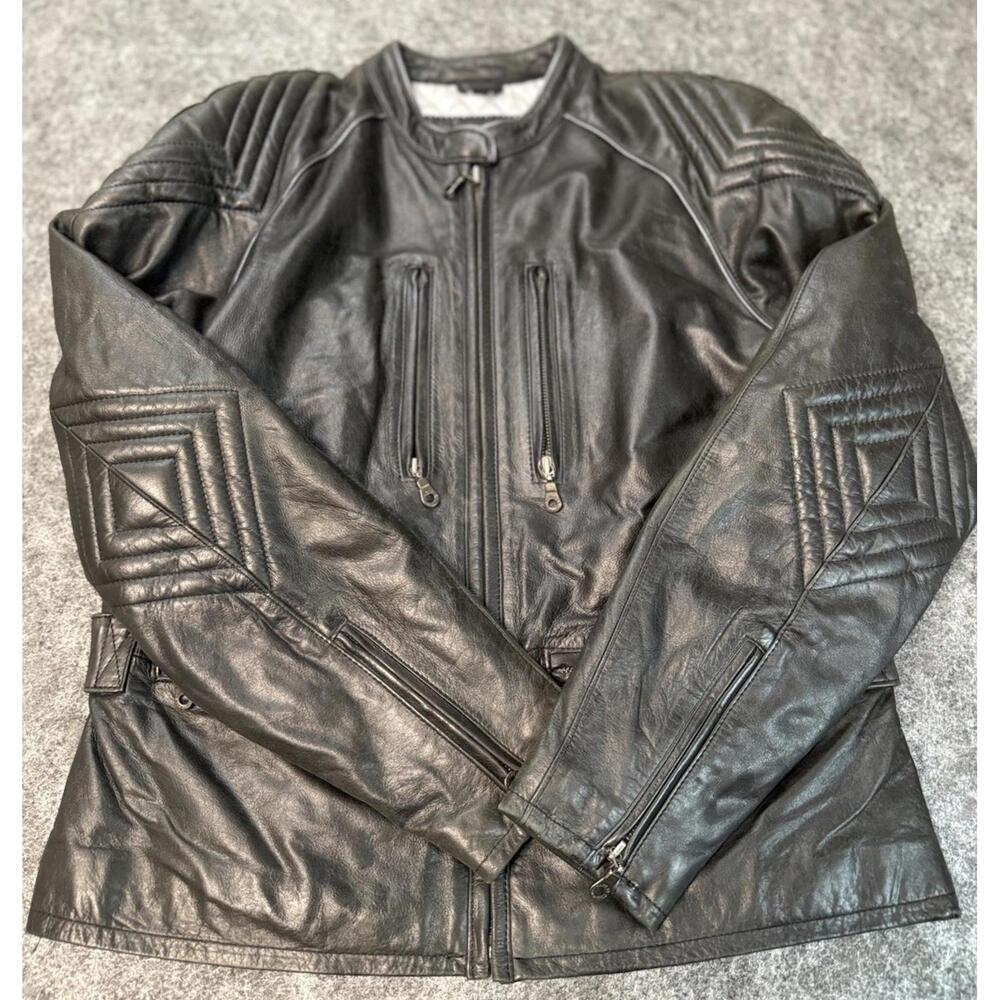 Harley-Davidson Black Quilted Leather Motorcycle Jacket